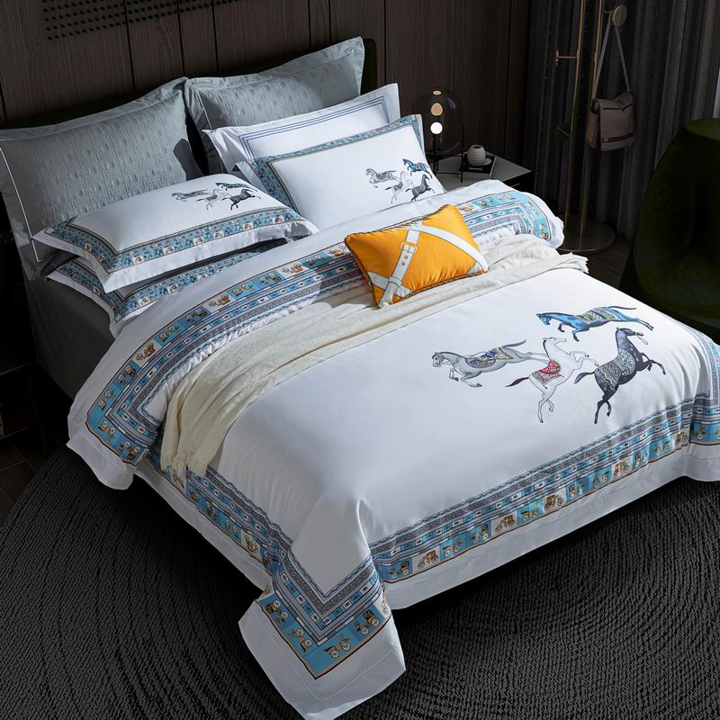 100% Egyptian cotton double-threaded bedding 4pcs 0608f
